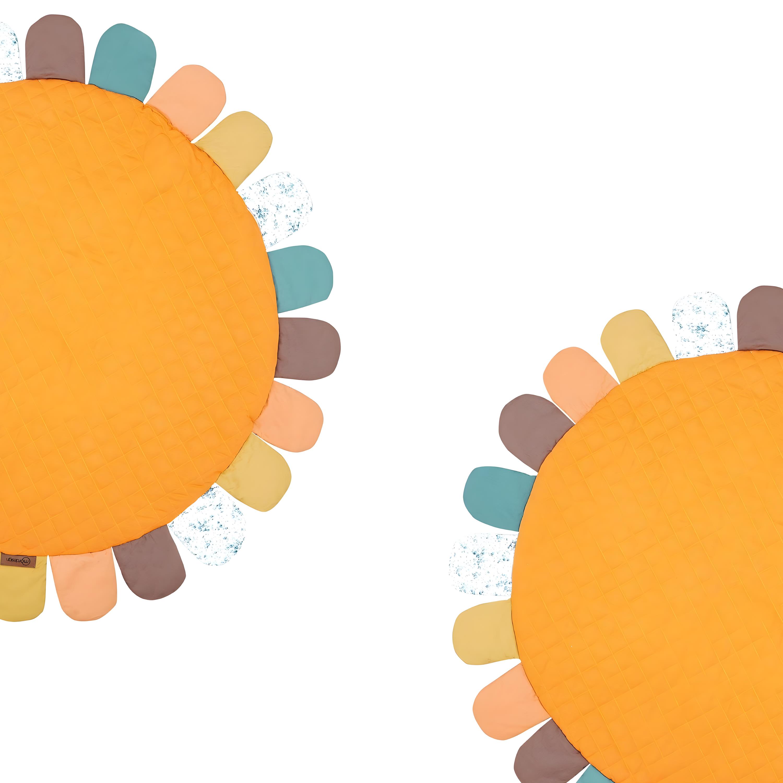 Bebek/Çocuk Oyun Halısı, Yenidoğan Emekleme Pedi, Aktivite Matı, Çok Amaçlı Minder Turuncu