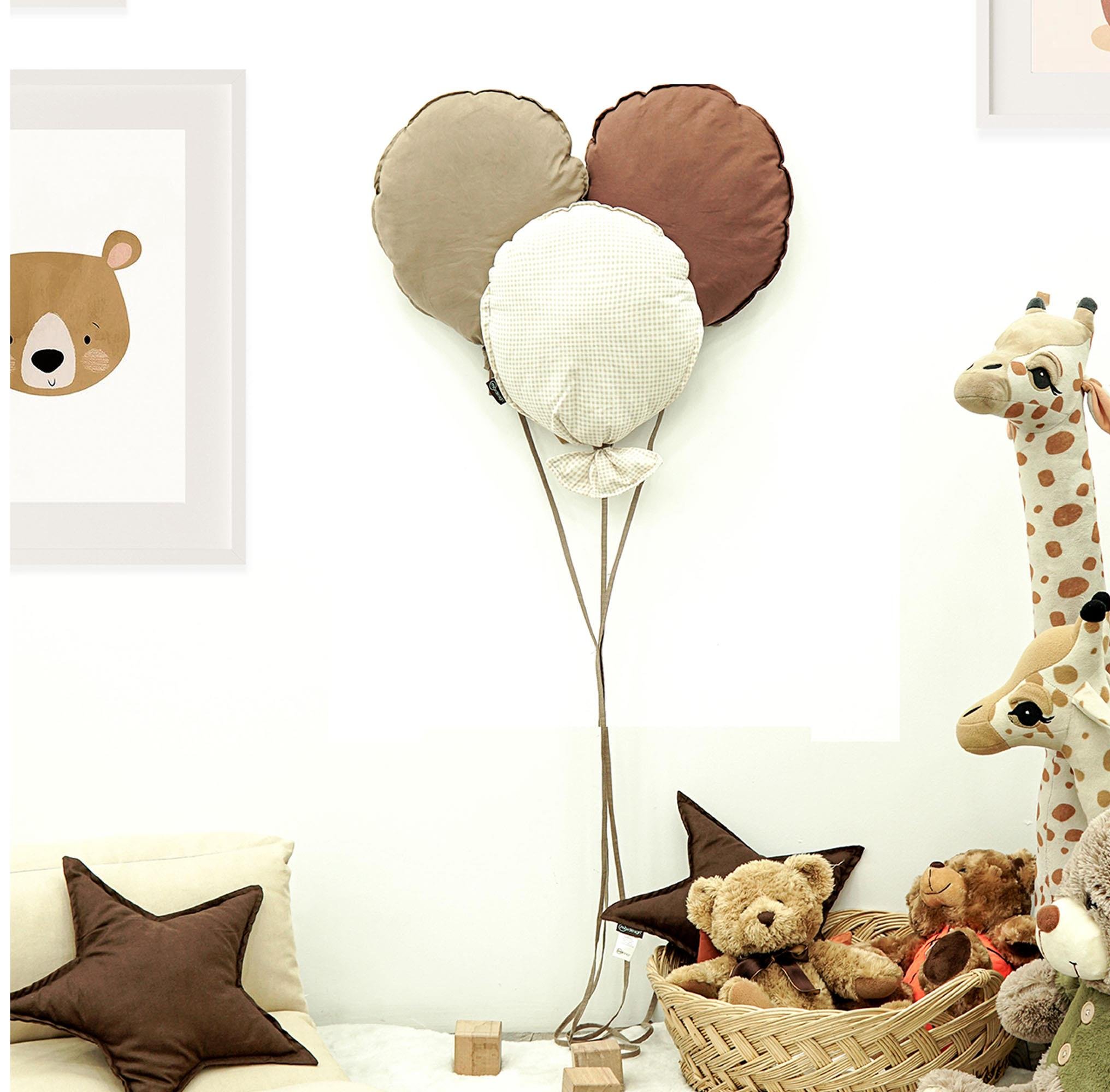 Çocuk Odası Dekorasyonu 3'lü Balon Set, Bebek Odası Dekoratif Balon, Duvar Dekorasyonu