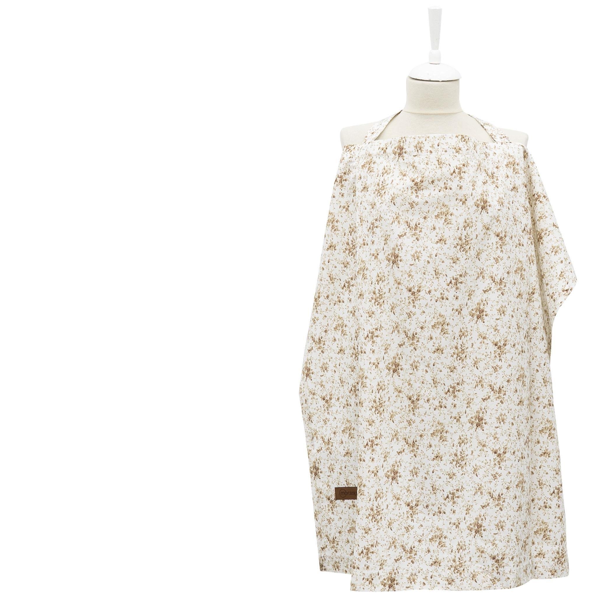 Çok Amaçlı Bebek Emzirme Örtüsü/Önlüğü; Puset, Bebek arabası örtüsü, Extra Büyük, Çıtır Seri, Kahve