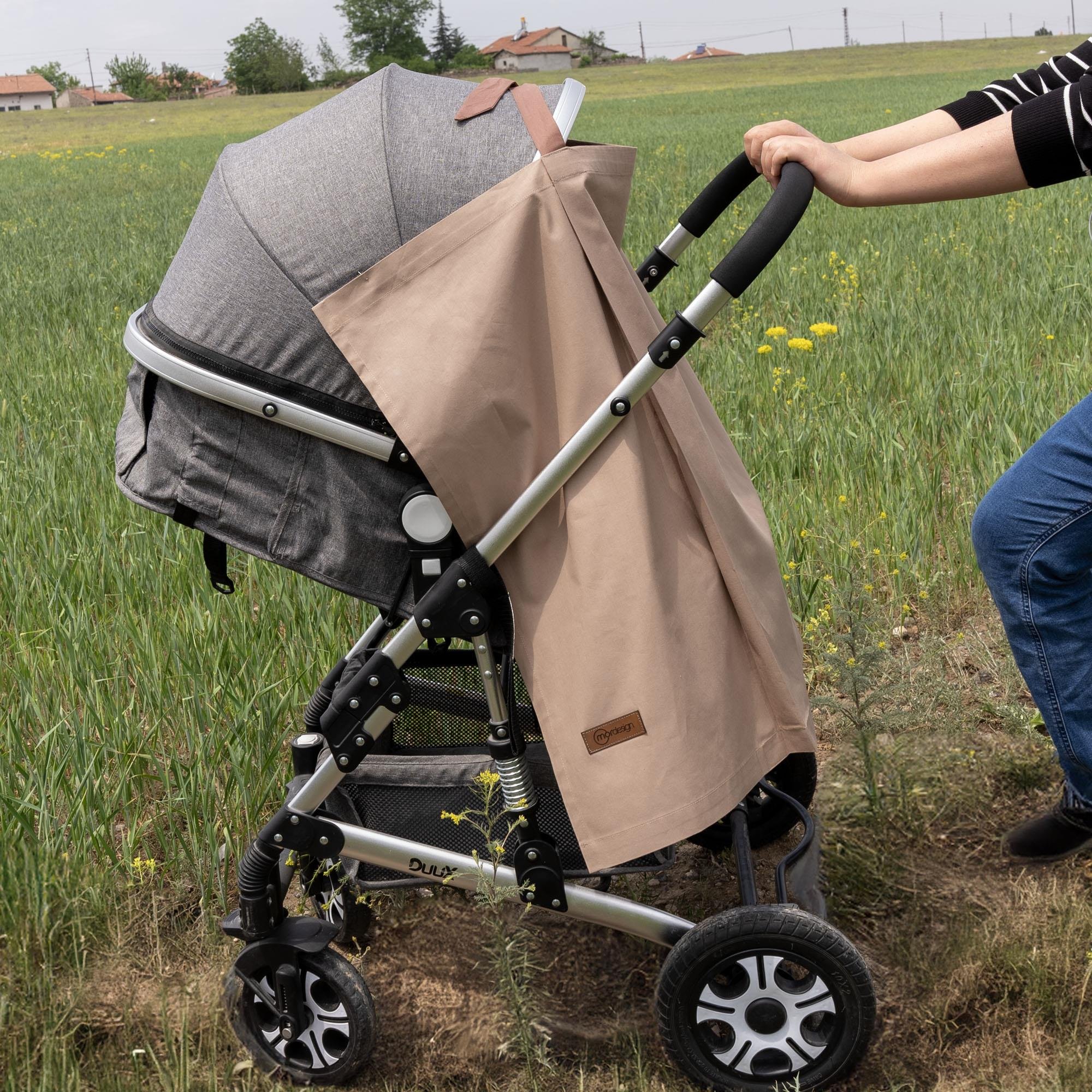 Çok Amaçlı Bebek Emzirme Örtüsü/Önlüğü; Puset, Bebek arabası örtüsü, Extra Büyük, Morbear