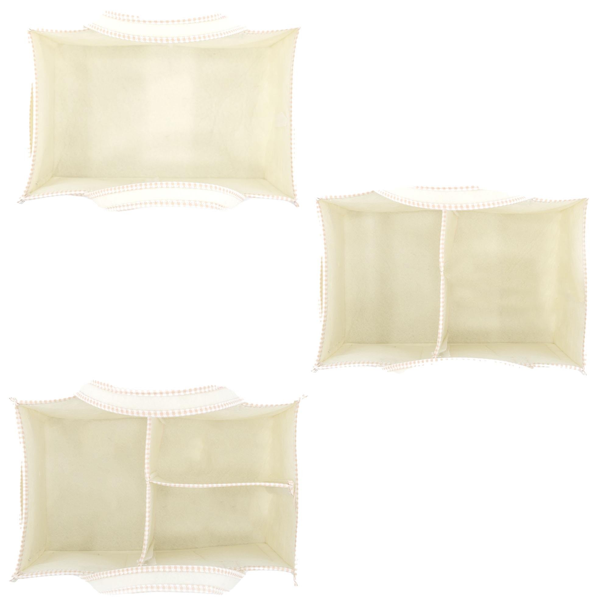 Çok Amaçlı Kalın Keçe Anne Bebek Bakım Çantası, Dolap İçi Organizer, Scotch Serisi Bej 