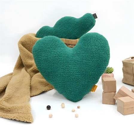 Dekoratif Peluş Yastık, Teddy Kumaş Kalp Yastık, Süper Yumuşak Kabarık Kalp Yastık, Morteddy Serisi