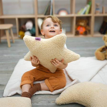 Dekoratif Peluş Yastık, Teddy Kumaş Yastık, Süper Kabarık Yıldız Yastık, Yıldız Morteddy Serisi