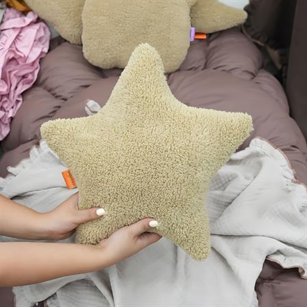 Dekoratif Peluş Yastık, Teddy Kumaş Yastık, Süper Kabarık Yıldız Yastık, Yıldız Morteddy Serisi