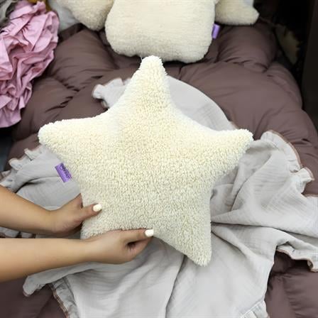 Dekoratif Peluş Yastık, Teddy Kumaş Yastık, Süper Kabarık Yıldız Yastık, Yıldız Morteddy Serisi