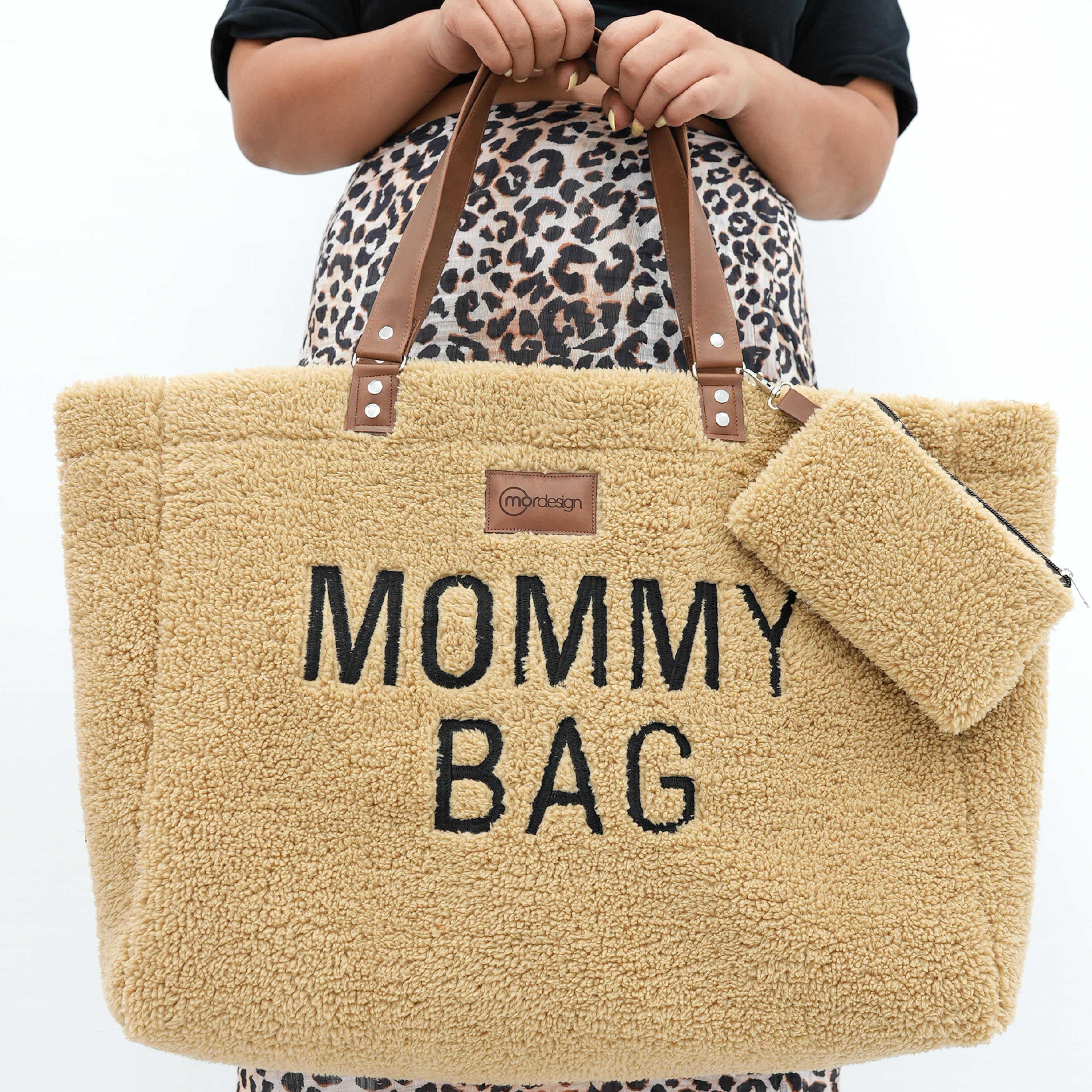 Mommy Bag, Anne Bebek Bakım Çantası, Cüzdan Hediyeli, XL Büyük Boy, Kadın Çantası, Morteddy Serisi