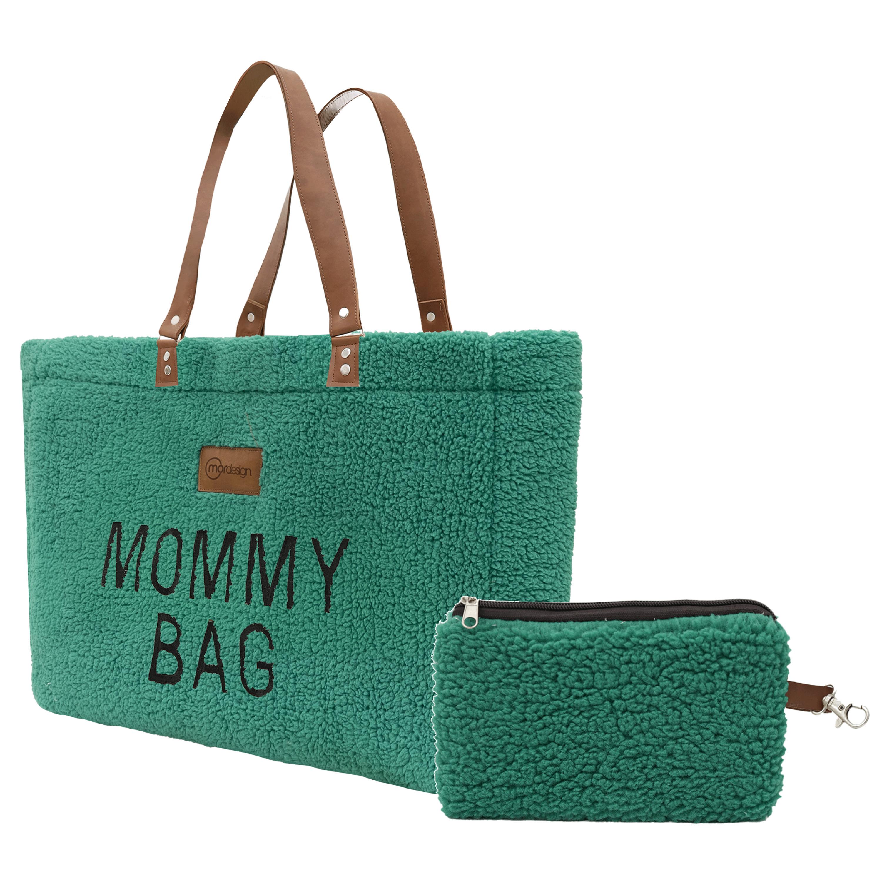 Mommy Bag, Anne Bebek Bakım Çantası, Cüzdan Hediyeli, XL Büyük Boy, Kadın Çantası, Morteddy Serisi