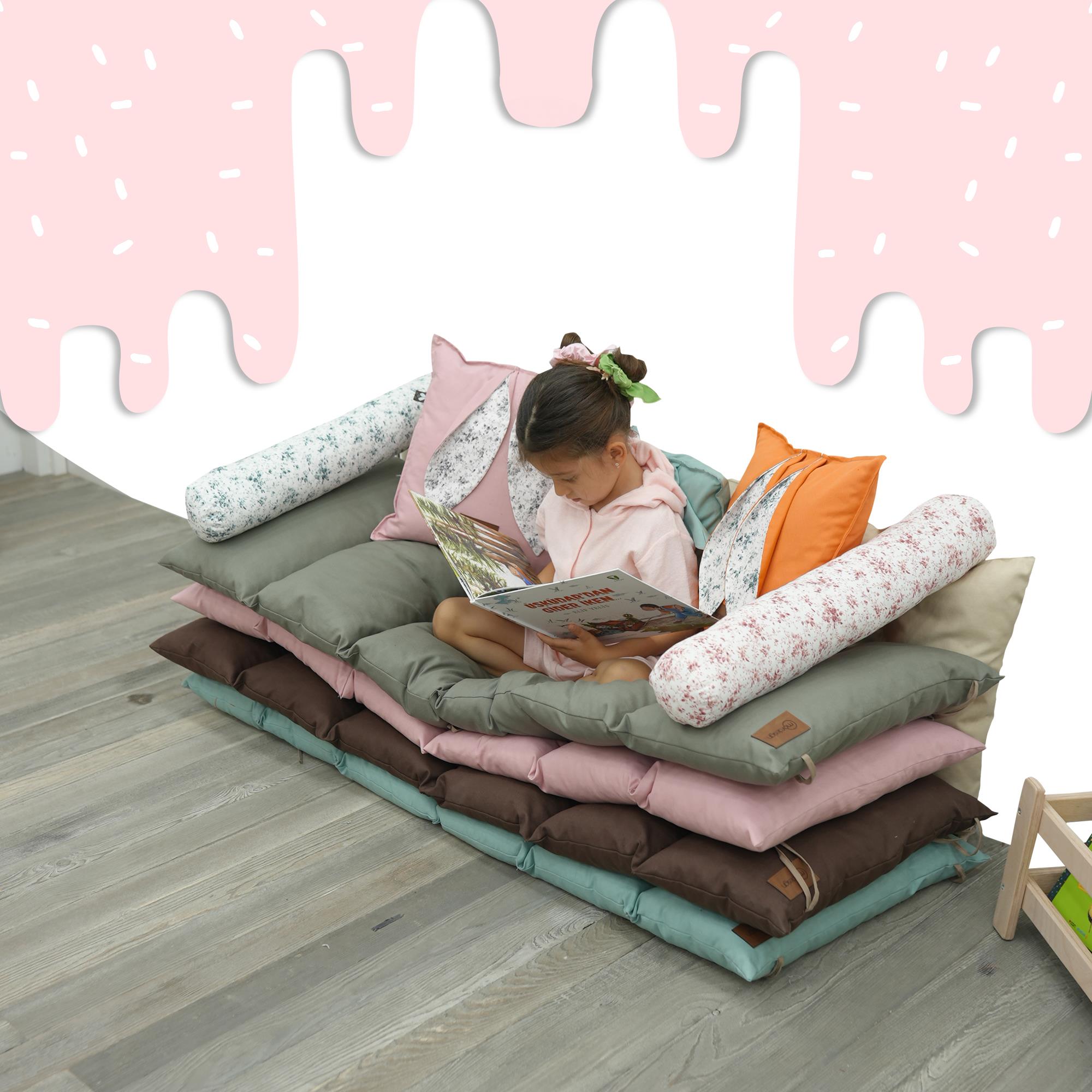 Montessori Çocuk Oyun Minderi,Katlanabilir Yer Minderi,Anaokul/Kreş Minderi,Uyku Matı, Mattress Seri