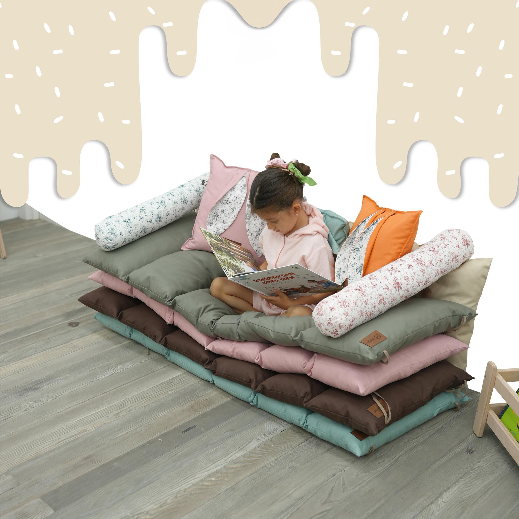 Montessori Çocuk Oyun Minderi,Katlanabilir Yer Minderi,Anaokul/Kreş Minderi,Uyku Matı, Mattress Seri