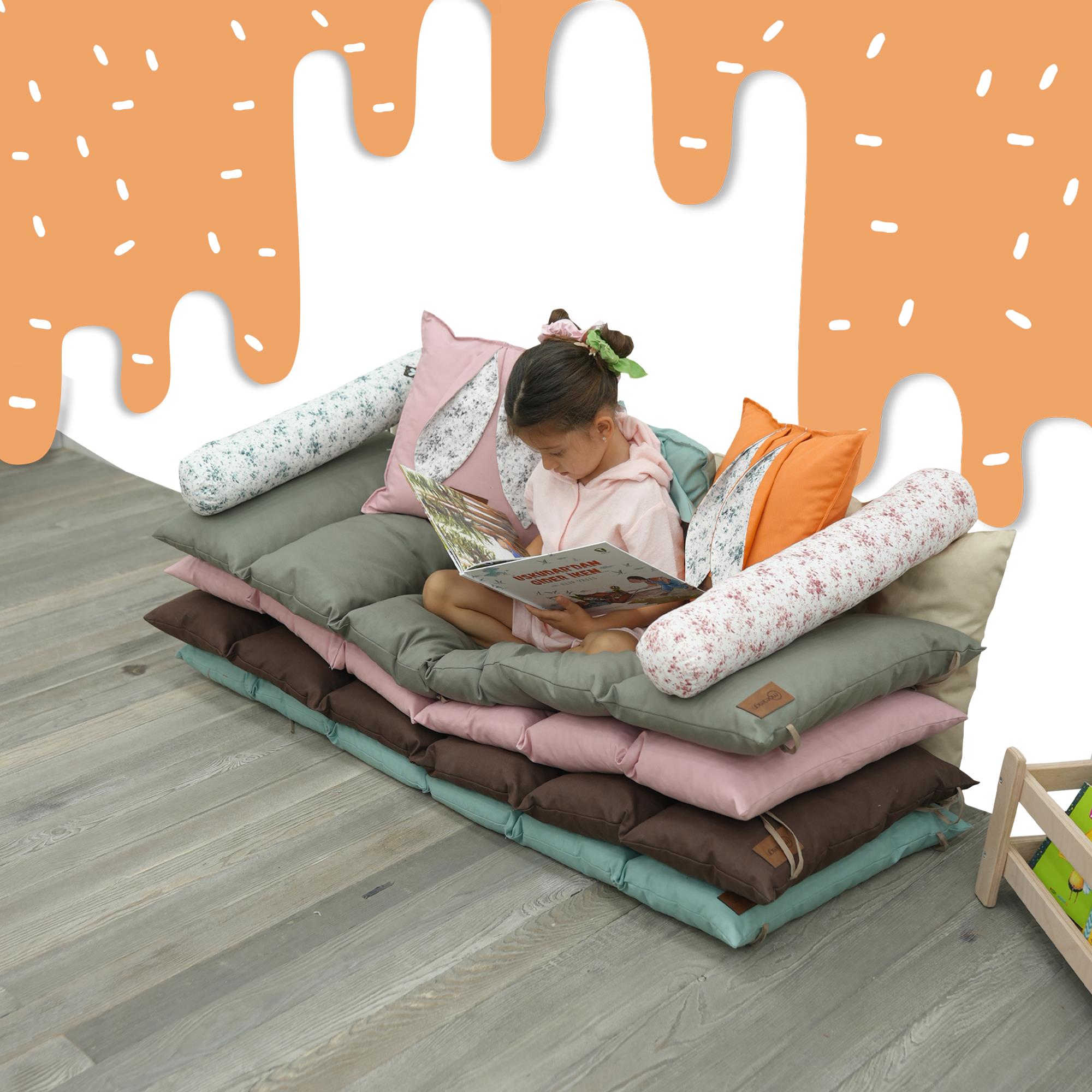 Montessori Çocuk Oyun Minderi,Katlanabilir Yer Minderi,Anaokul/Kreş Minderi,Uyku Matı, Mattress Seri