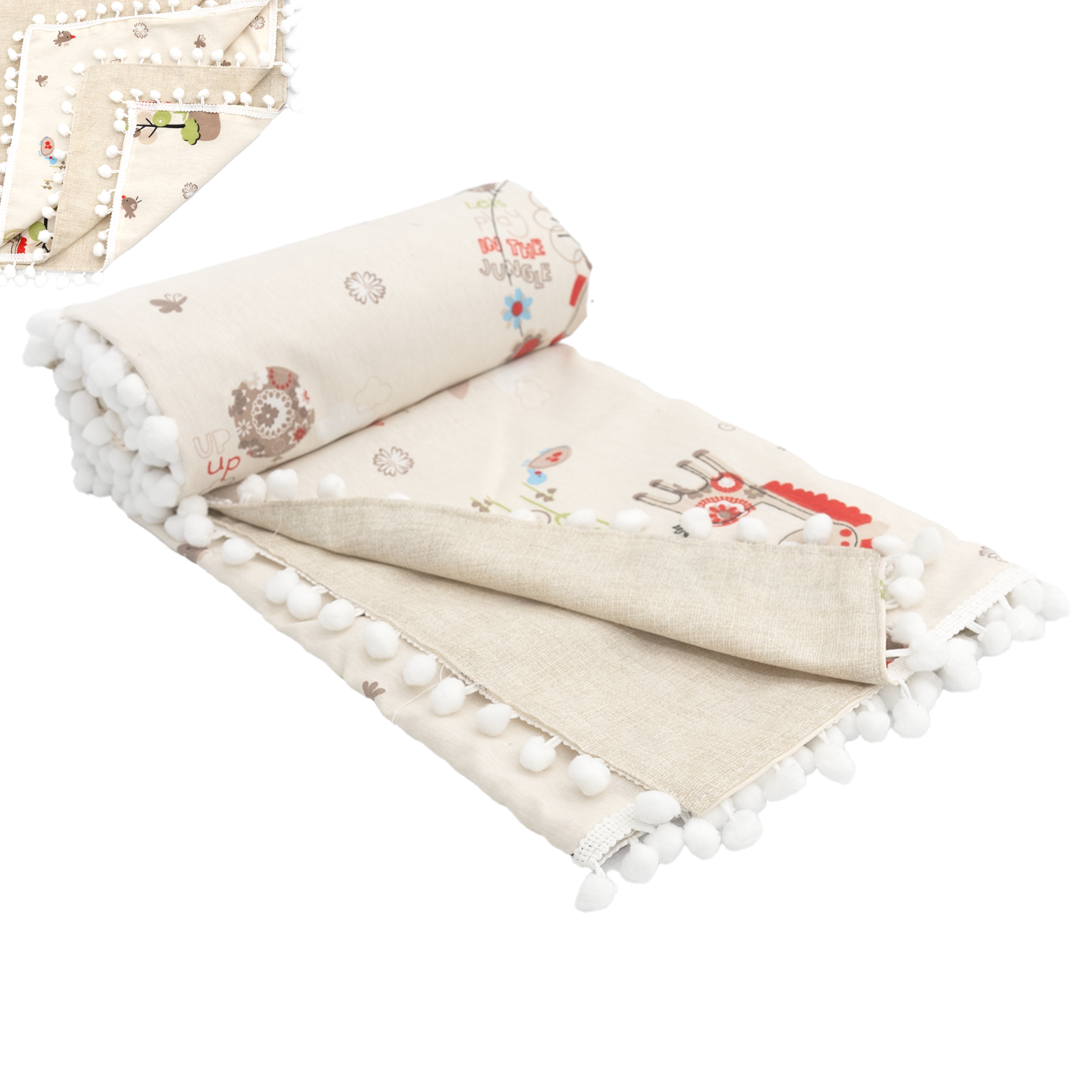 Ortopedik Puset Minder, Çarşaf, Örtü, Pike Ve Anne Yanı Babynest Yatak 6'lı Set, Animal Serisi