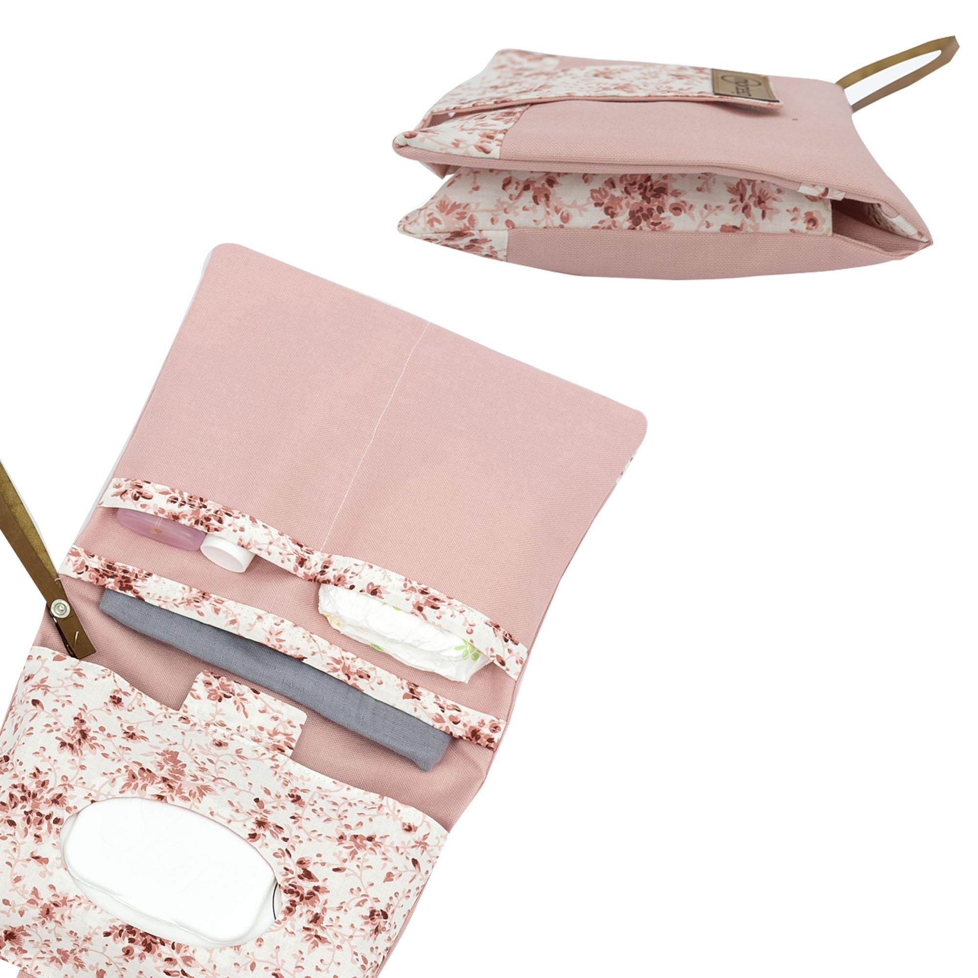 Yenidoğan Bebek Bakım Çeyiz Seti; Bebek Hediyesi, Anne Bebek Organizer, Pembe  