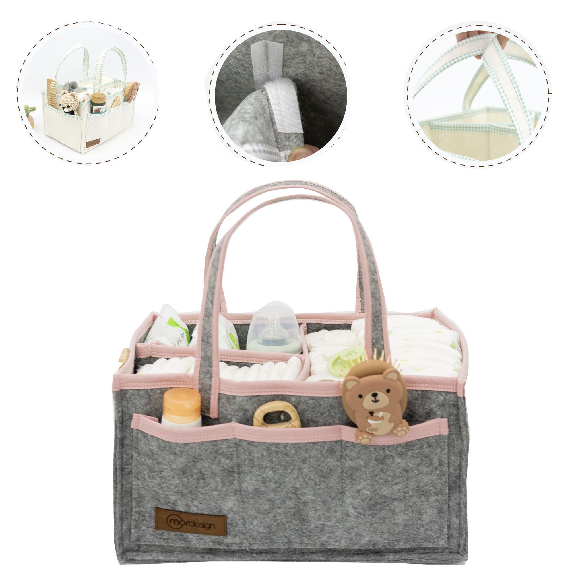 Yenidoğan Bebek Bakım Çeyiz Seti; Bebek Hediyesi, Anne Bebek Organizer, Pembe  