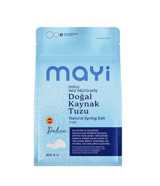 Mayi Öğütülmüş Sofra Tuzu 600 Gr (İyot İlaveli)