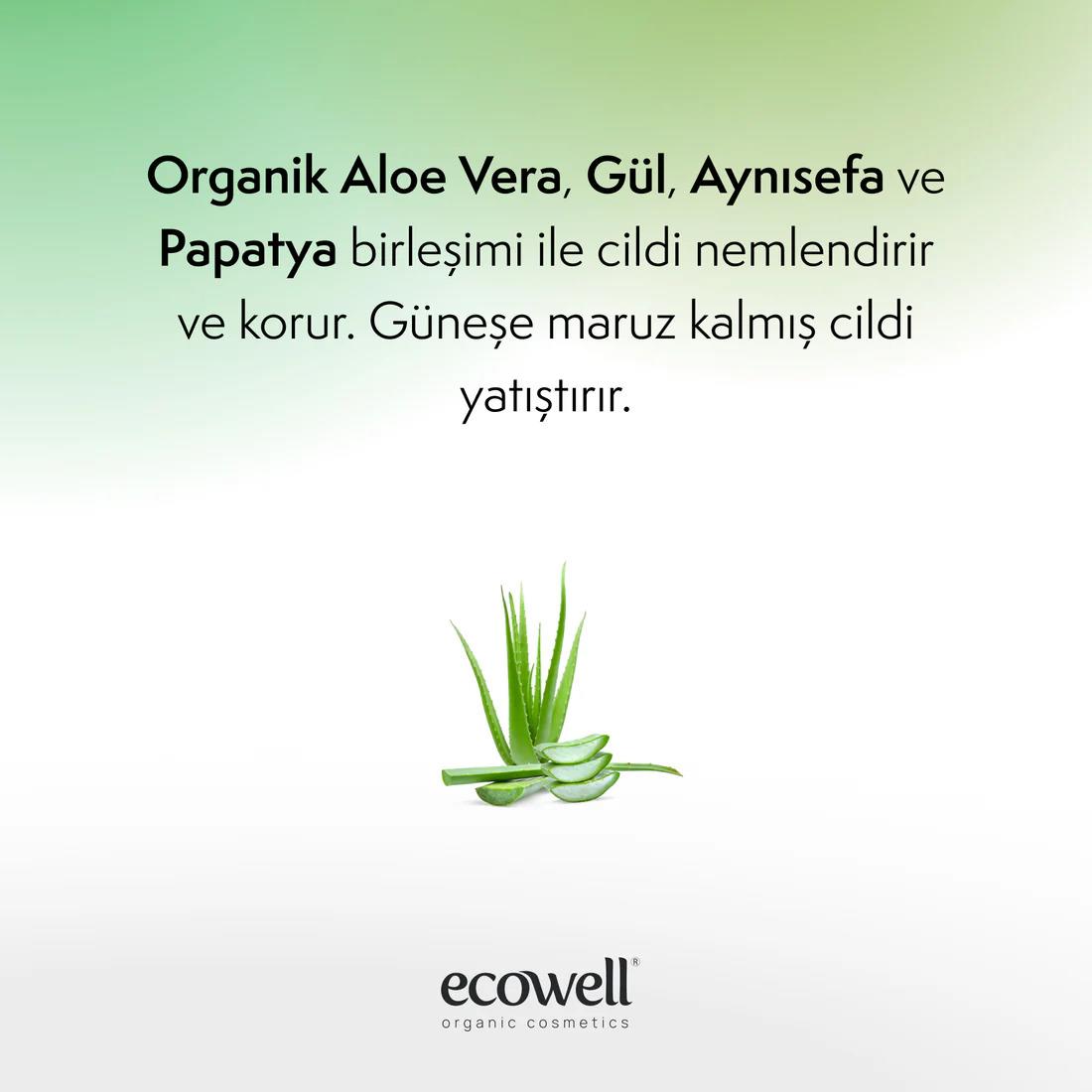 Ecowell Organik Aloe Vera Jel - 200 ml