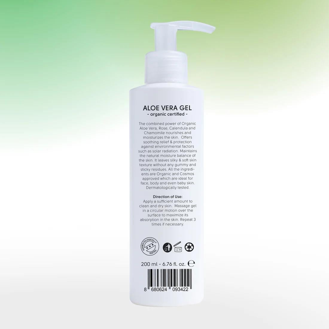 Ecowell Organik Aloe Vera Jel - 200 ml
