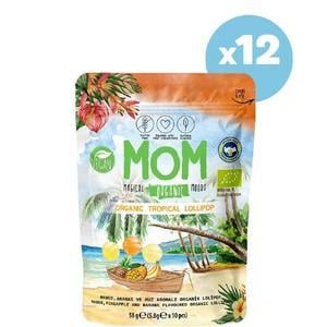 Mom Organik Tropikal Lolipop – Ananas, Muz, Mango