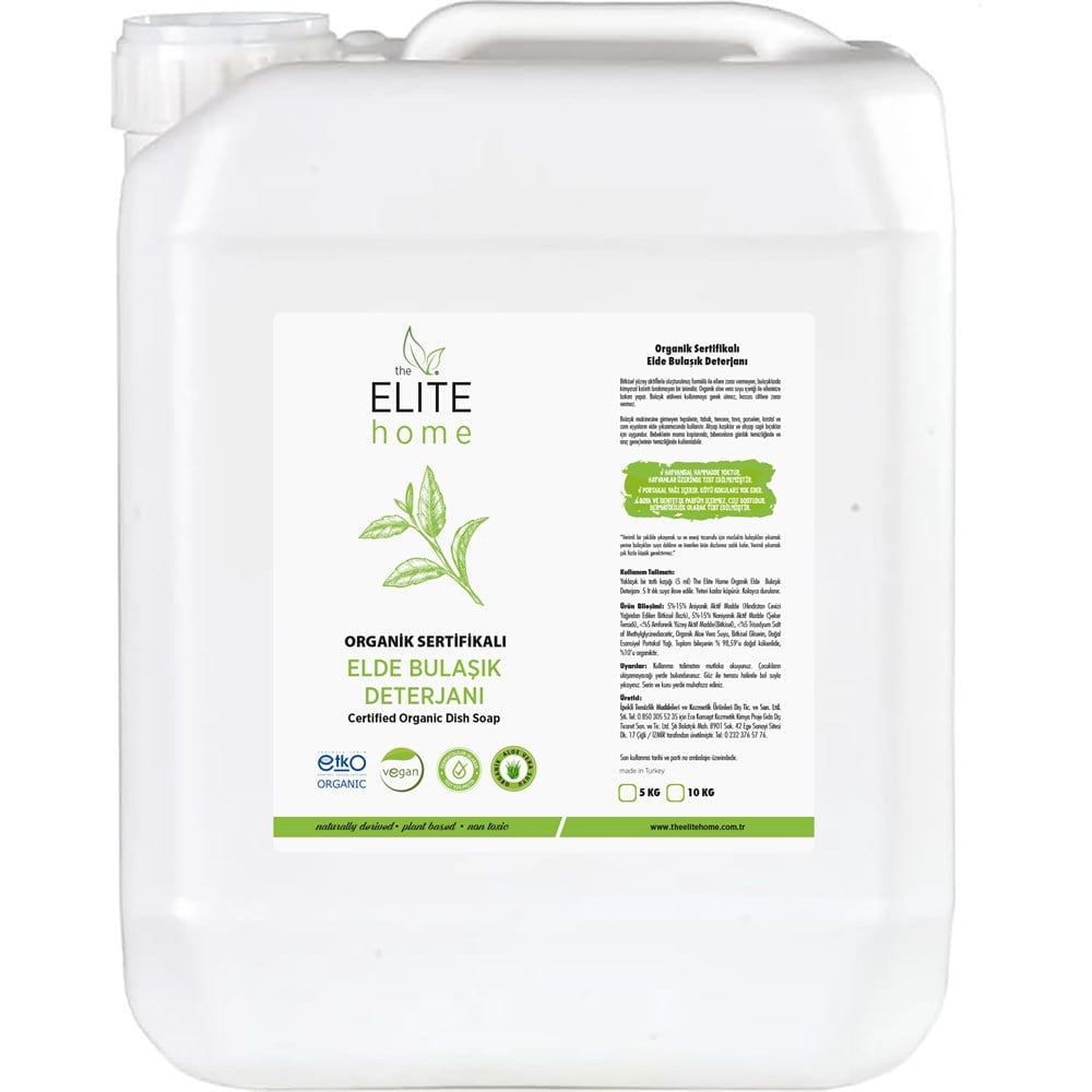 5 KG Organik Elde Bulaşık Deterjanı