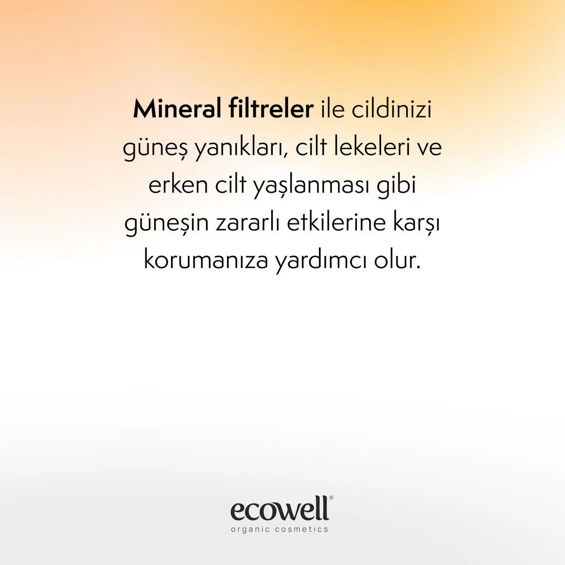 Ecowell Organik Güneş Kremi SPF 50 - 110 gr