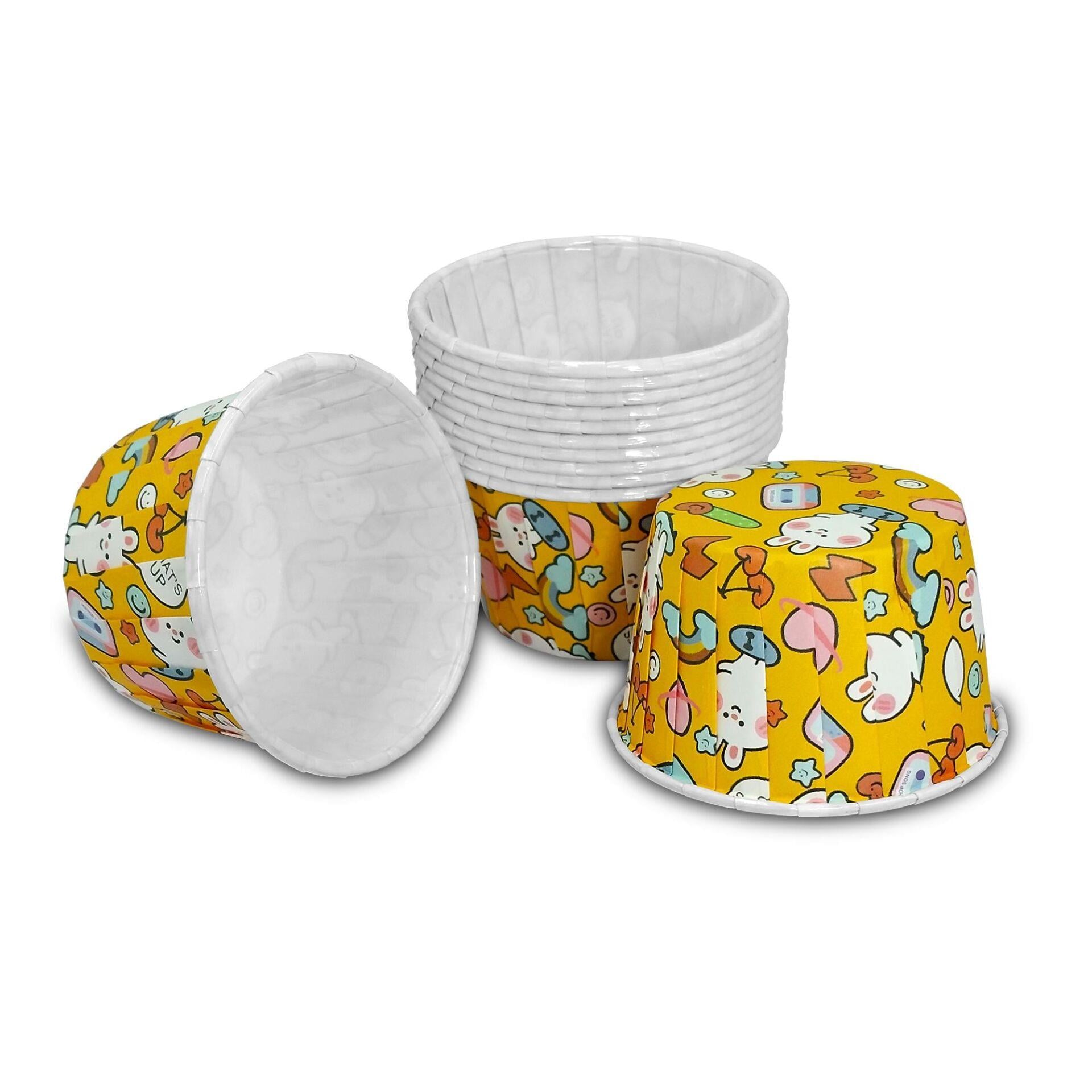 Müffin Kek Kalıbı Sarı Tavşan Desenli