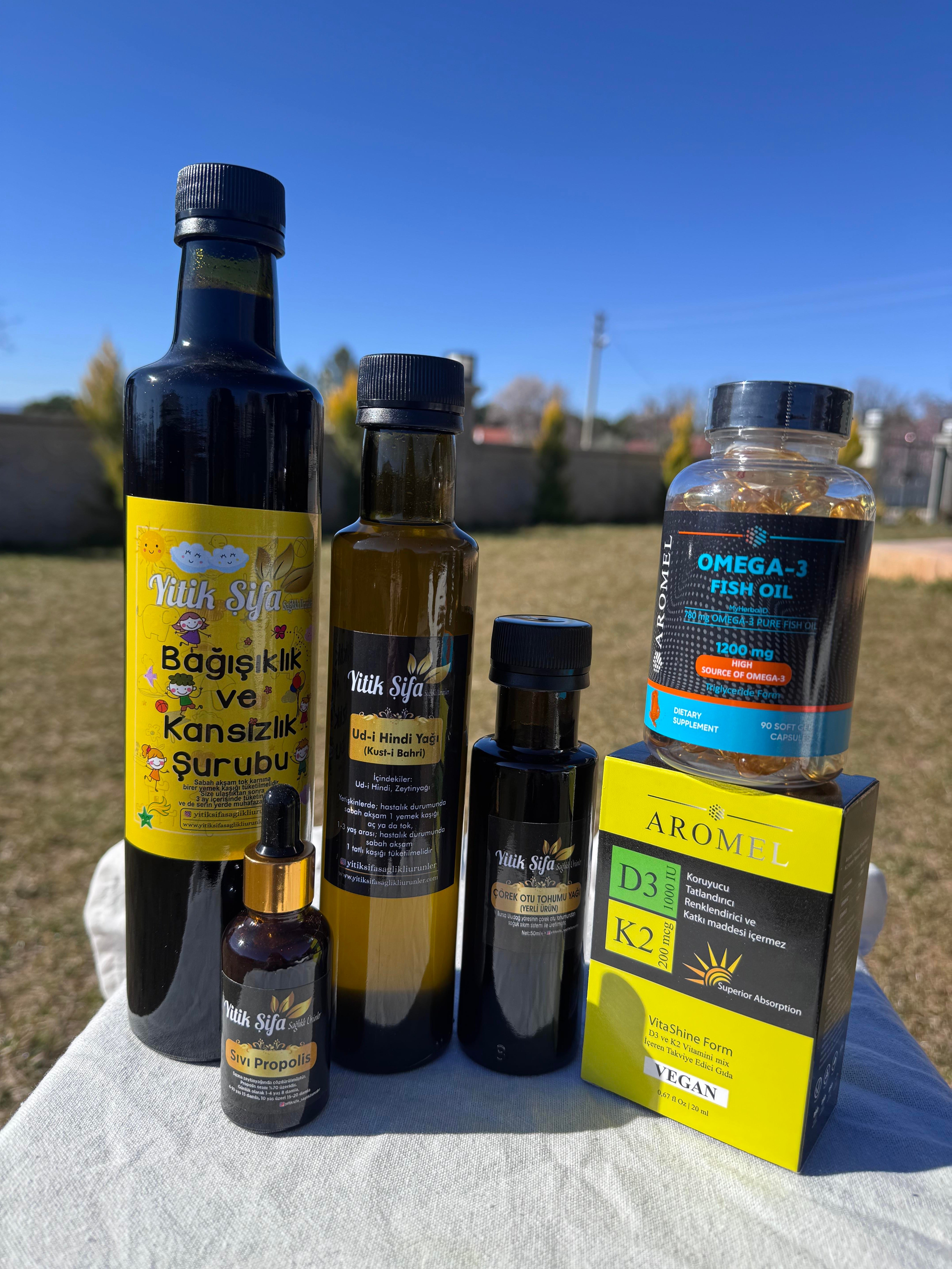 ÇOCUK Destek Paketi - BÜYÜK BOY + D3K2 + Omega 3