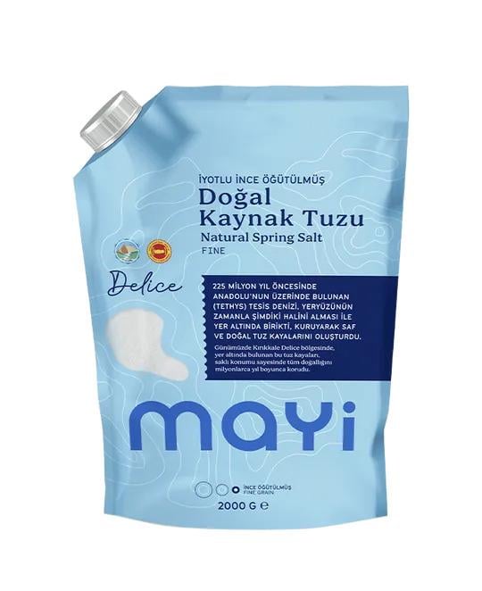 Mayi Öğütülmüş Sofra Tuzu 2 Kg (İyot İlaveli)