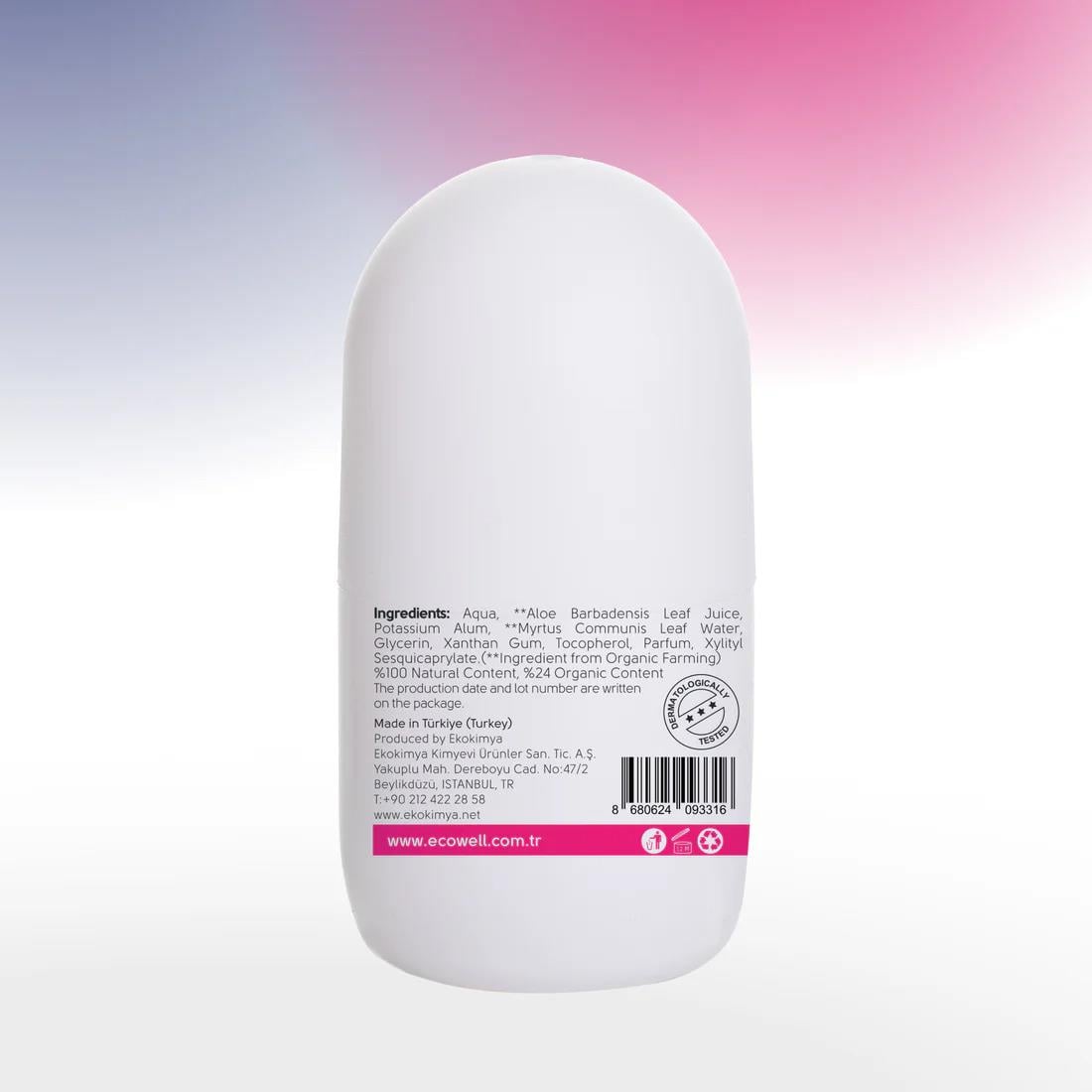 Ecowell Organik Kadın Deodorant Roll-on - 75 ml