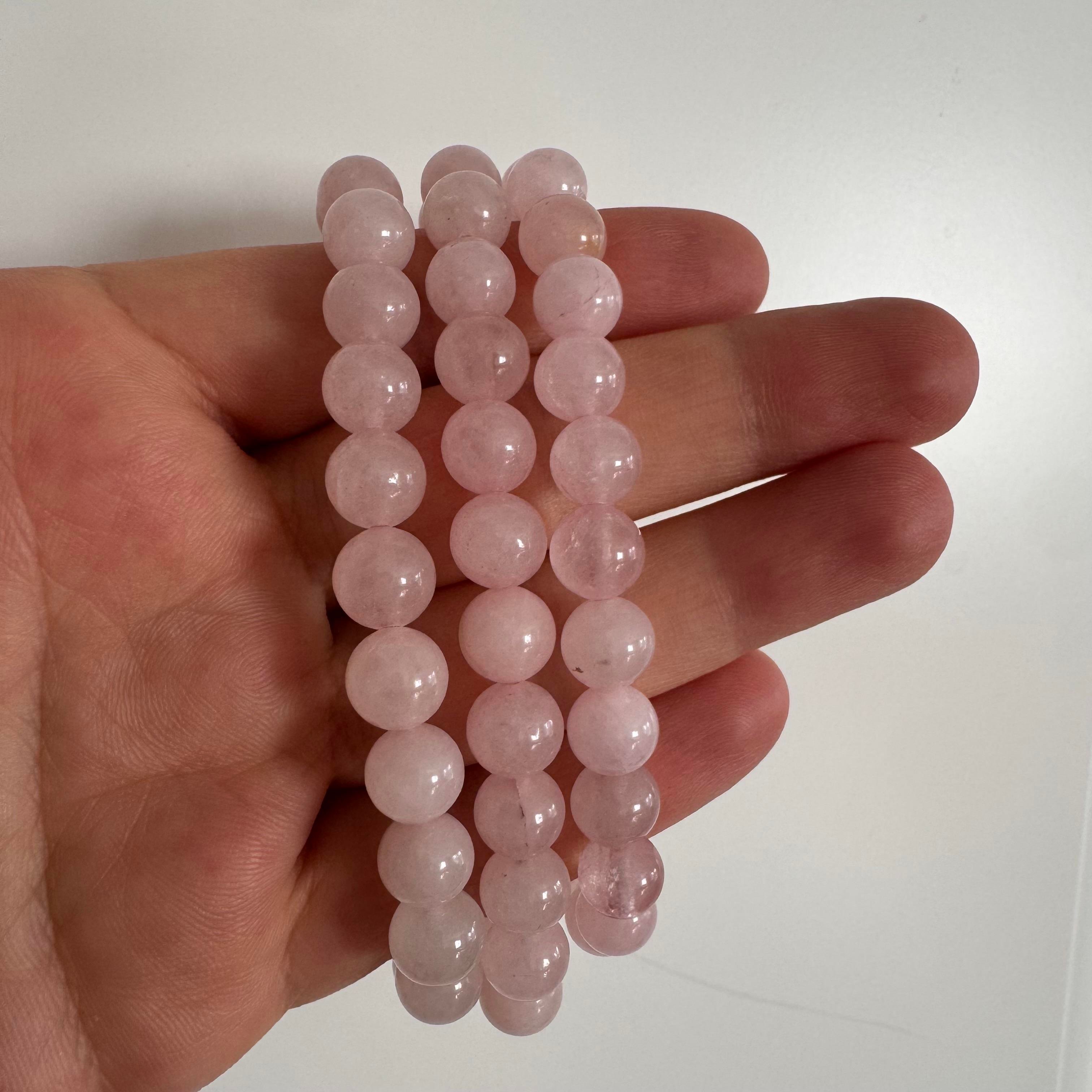 PEMBE KUVARS Taşı Bileklik