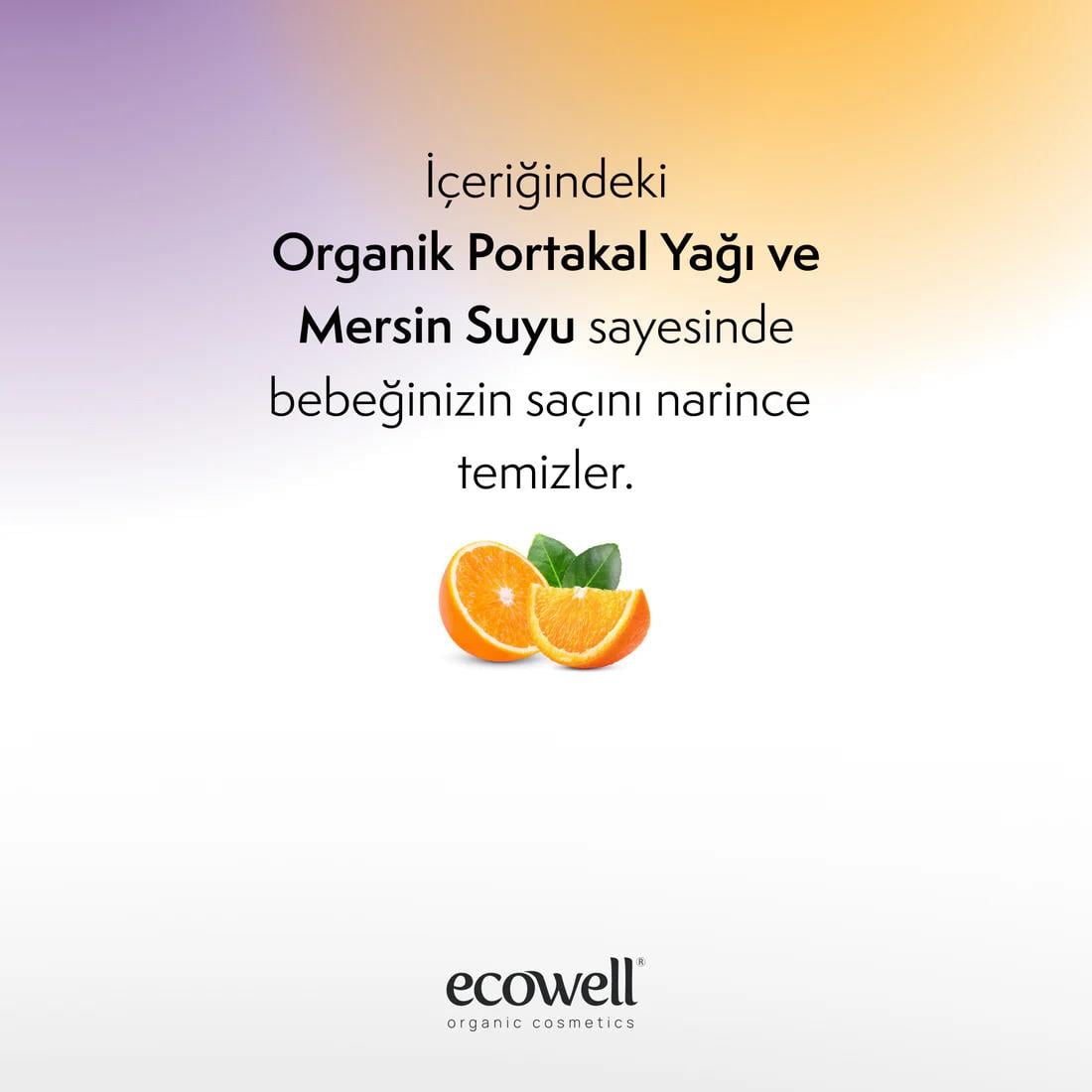 Ecowell Organik Bebek Şampuanı - 300 ml
