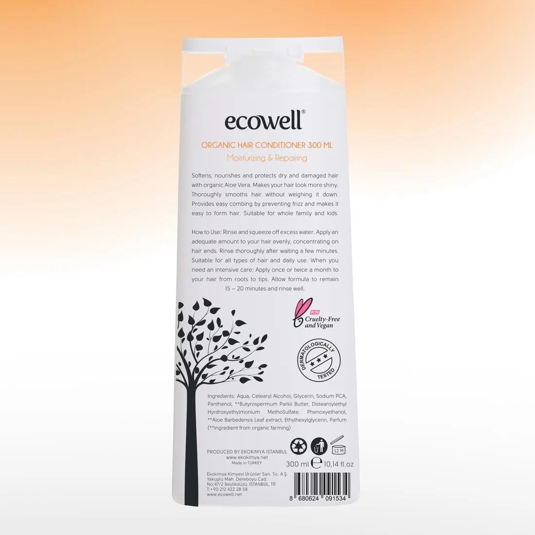 Ecowell Organik Saç Bakım Kremi - 300 ml
