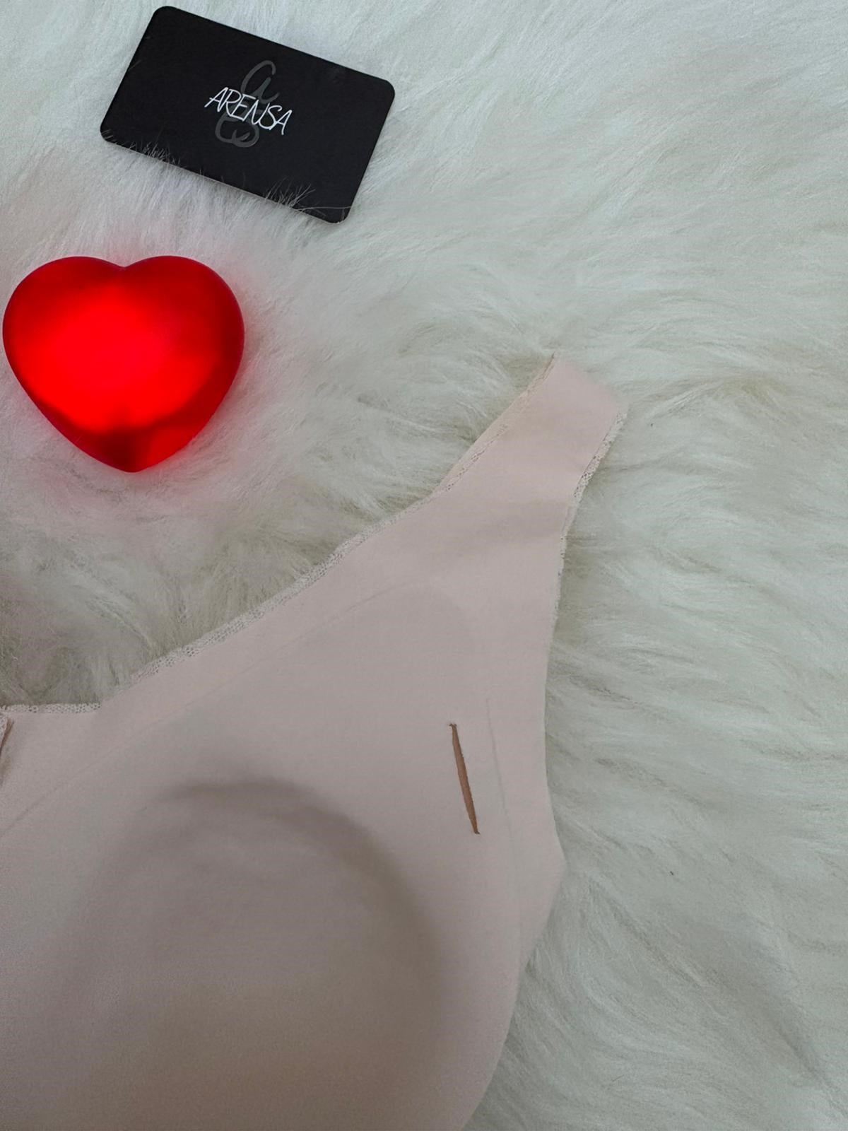 Pembe Dolgusuz Düğmeli Lazer Kesim Bralet