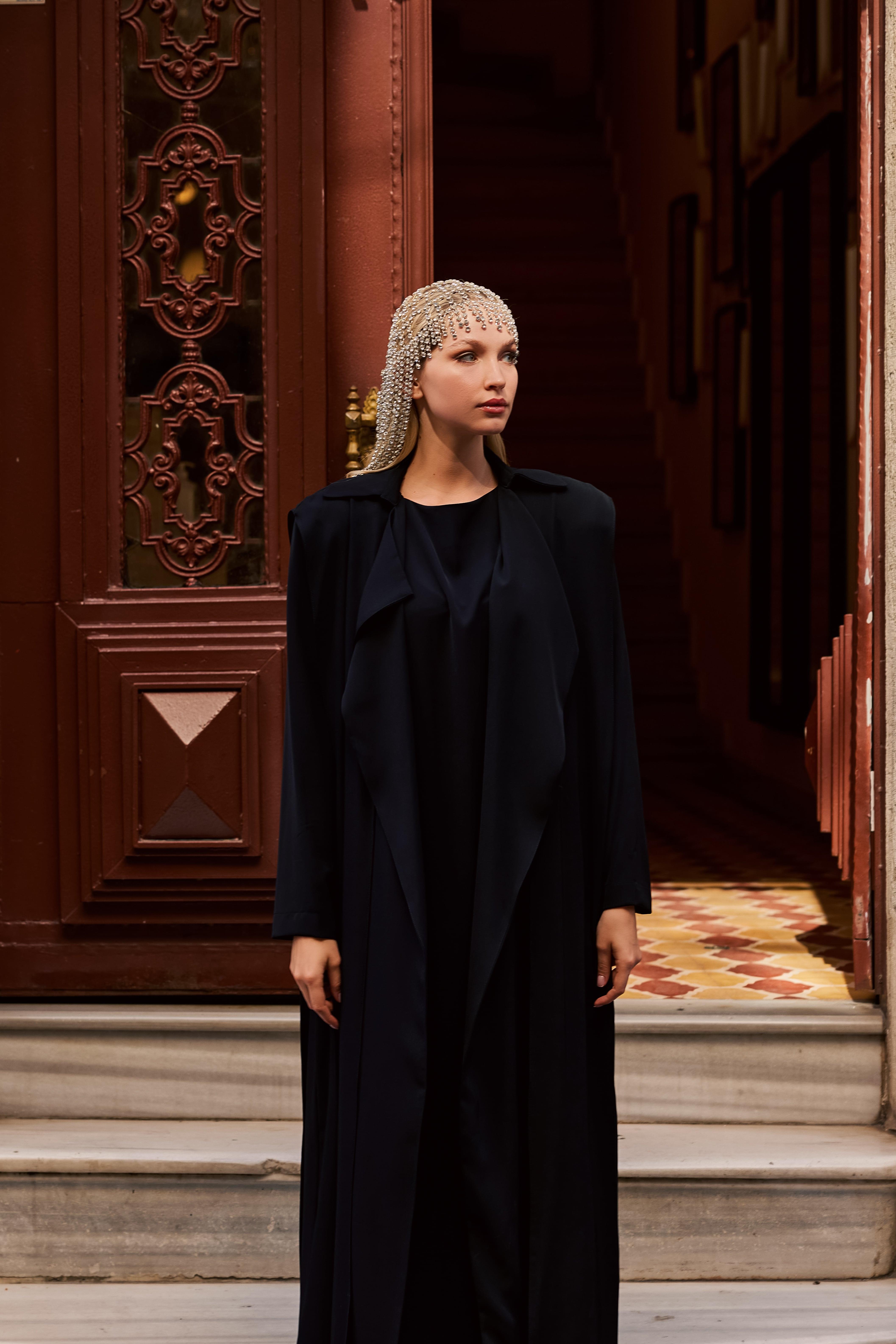 ROYAL VATKALI ABAYA-SİYAH