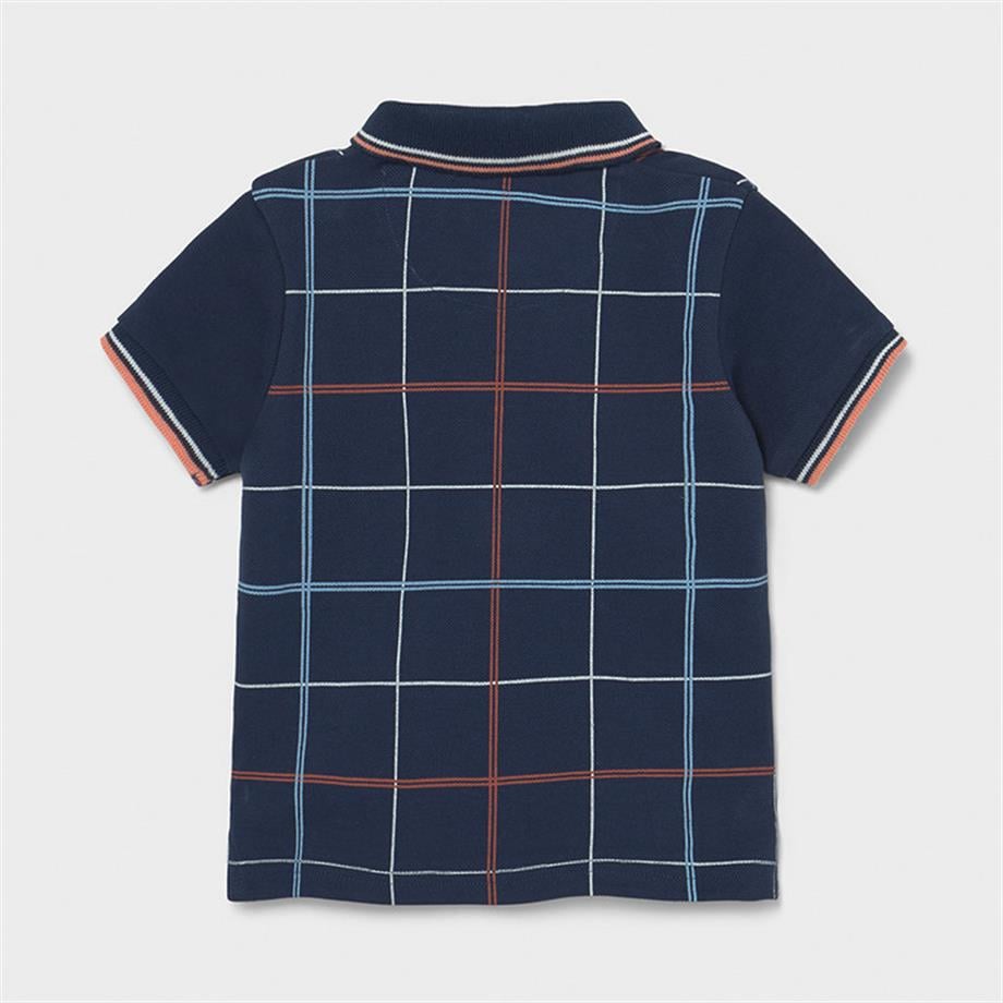 Mayoral Erkek Bebek Mavi Polo Yaka Çizgili T-Shirt