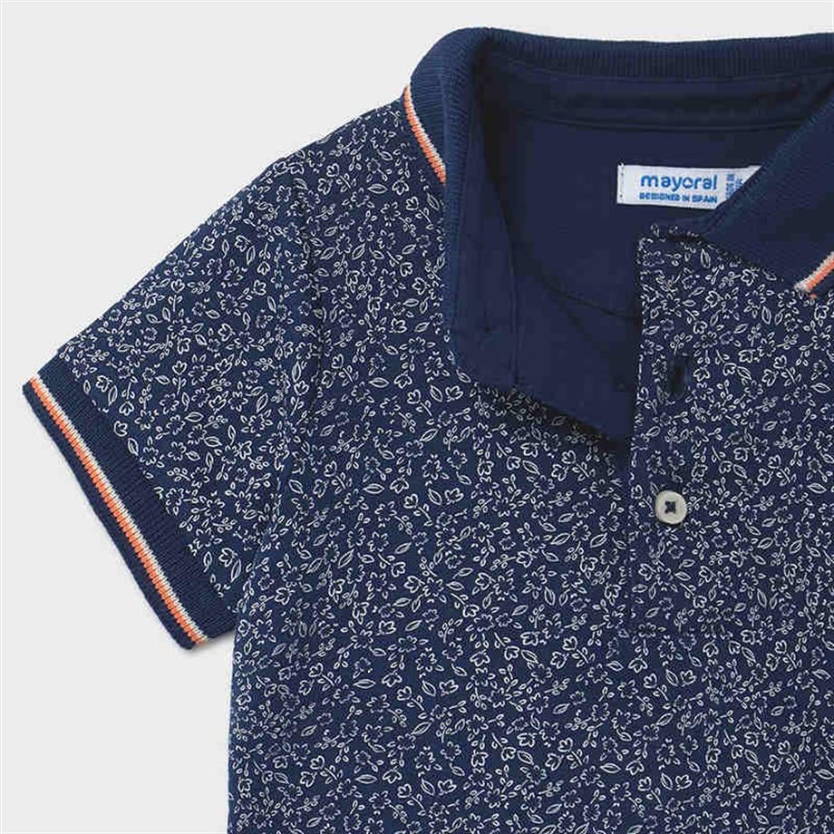 Mayoral Erkek Bebek Mavi Polo Yaka T-Shirt