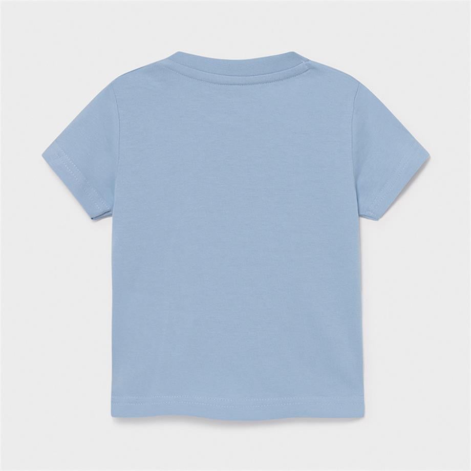 Mayoral Erkek Bebek Mavi School T-Shirt