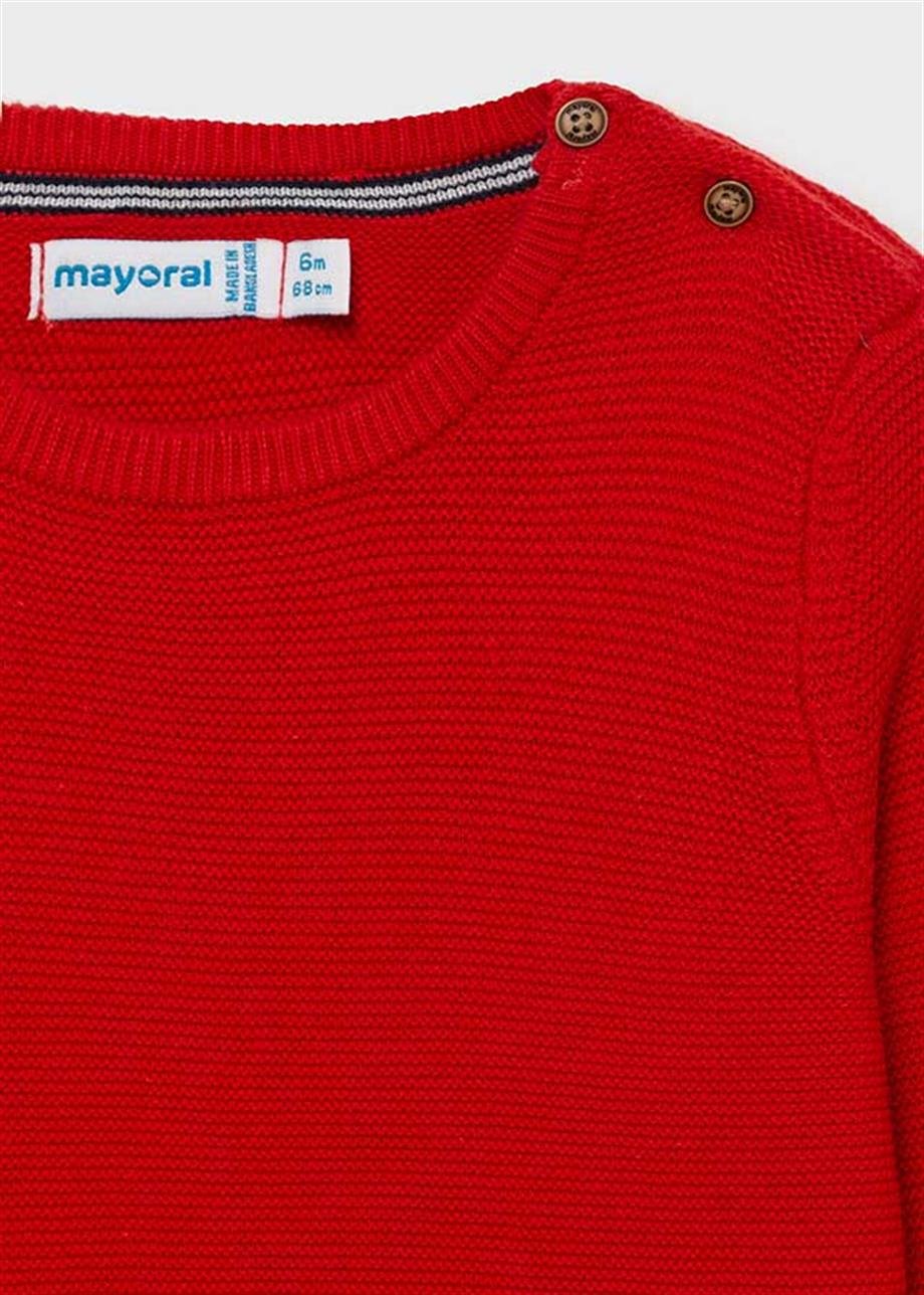 Mayoral Erkek Bebek Pamuklu Düğmeli Kazak