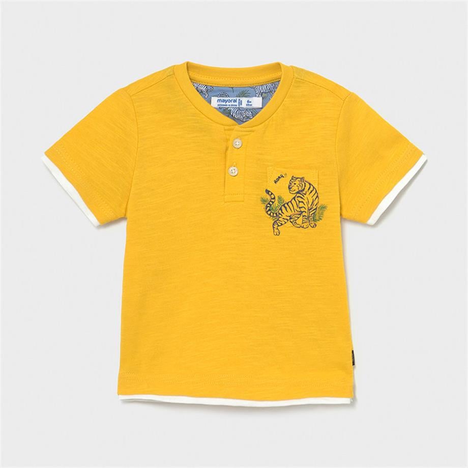 Mayoral Erkek Bebek Sarı Kaplan Baskılı T-Shirt