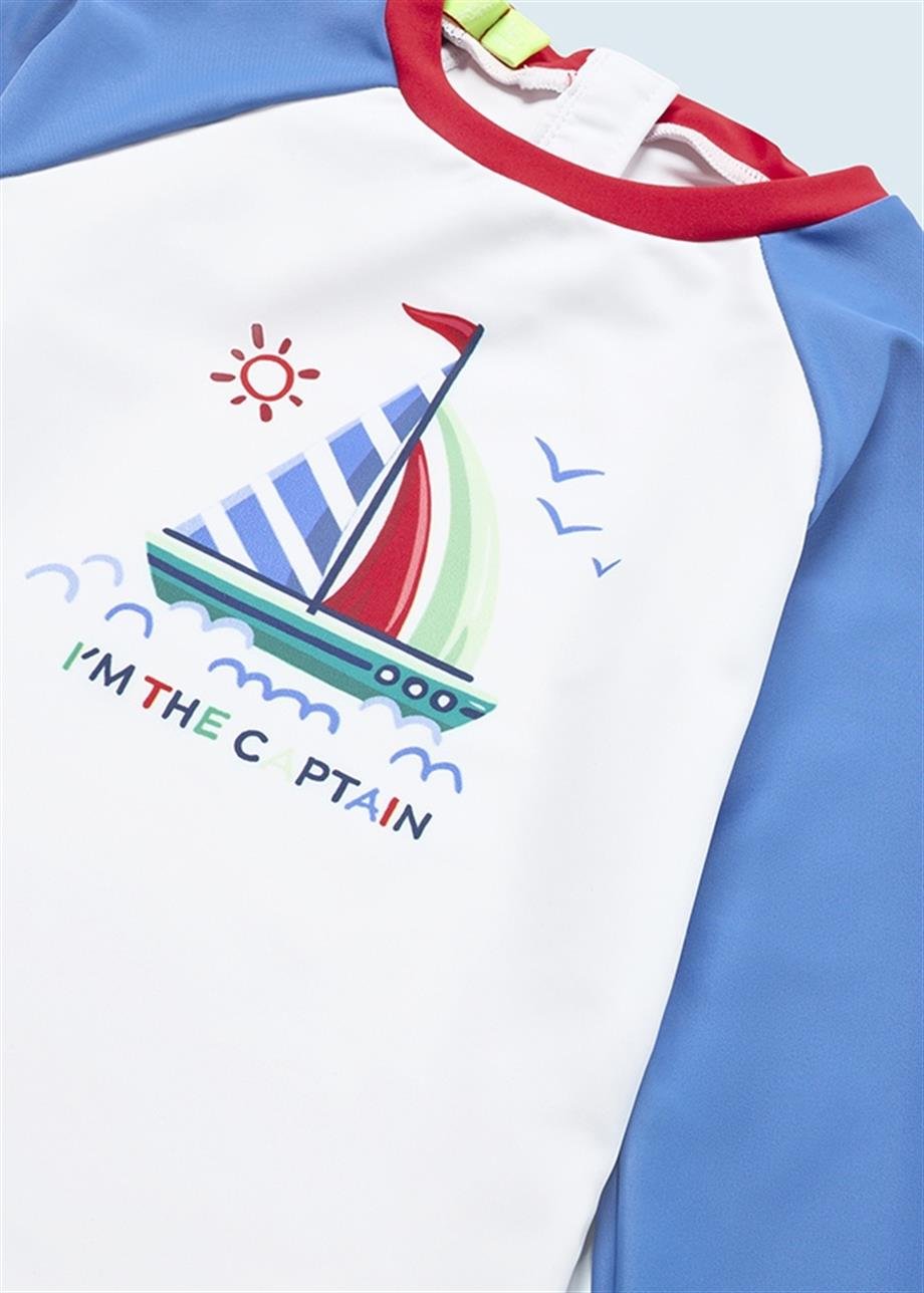 Mayoral Erkek Bebek Ultraviole Deniz T-Shirt