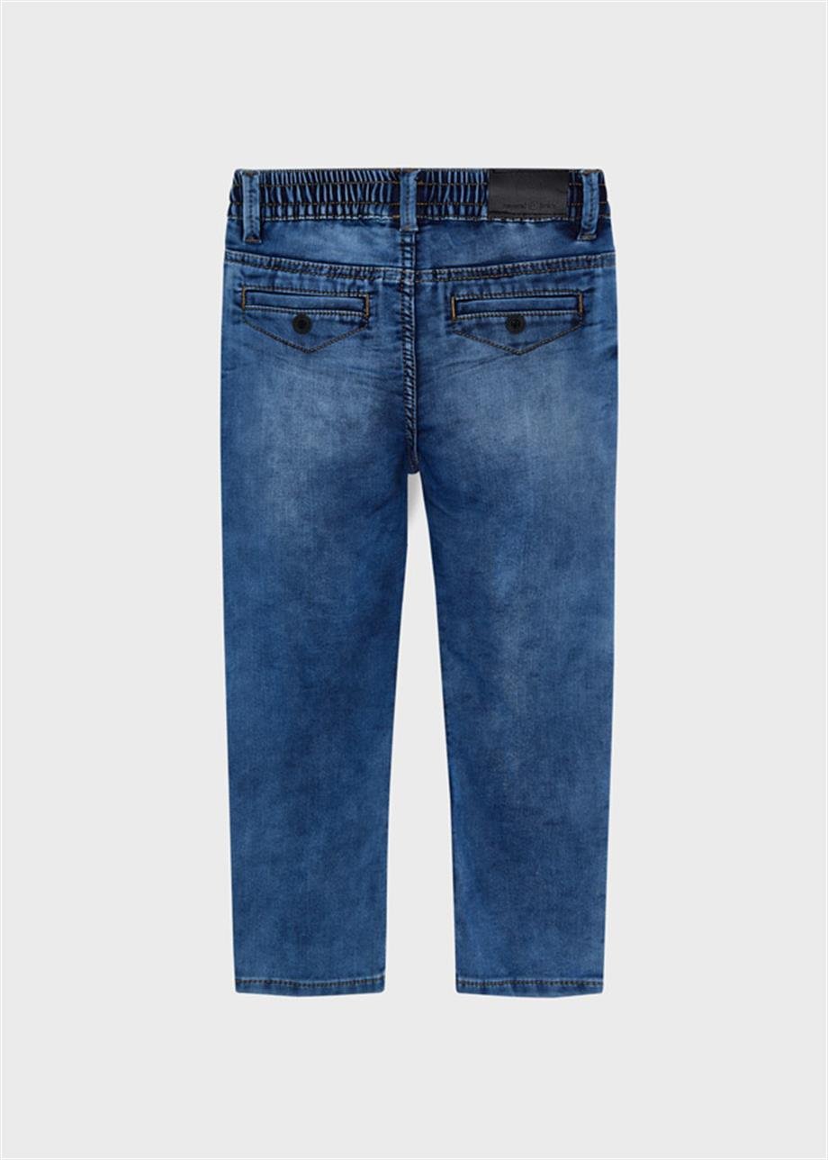 Mayoral Erkek Çocuk Beli Lastikli Denim Pantolon