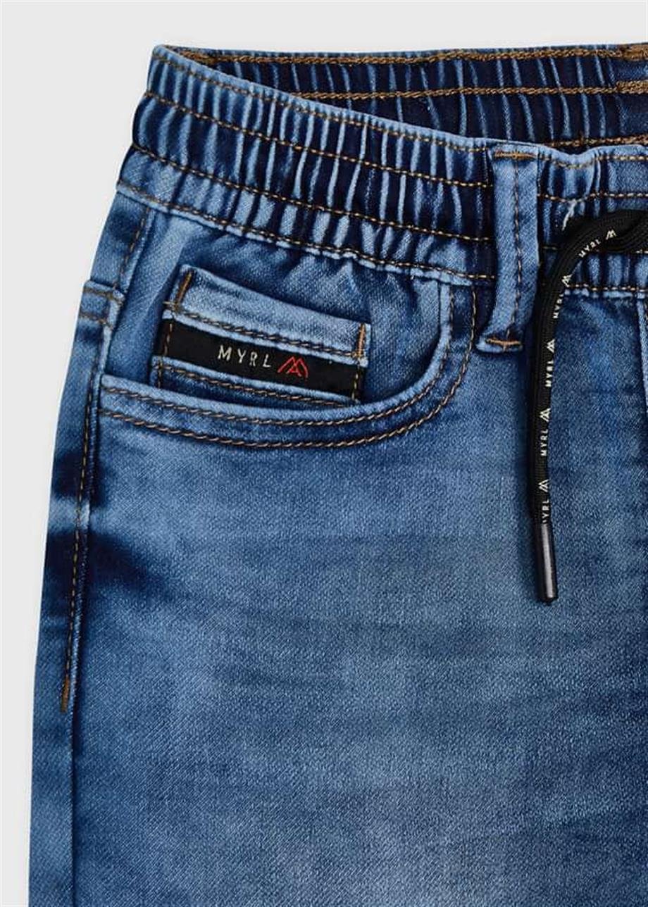 Mayoral Erkek Çocuk Beli Lastikli Denim Pantolon
