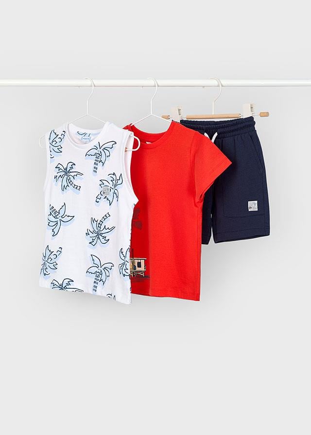 Mayoral Erkek Çocuk Şort Tişört 3 Lü Set