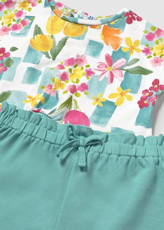 Mayoral Kız Bebek Şort Tshirt Set