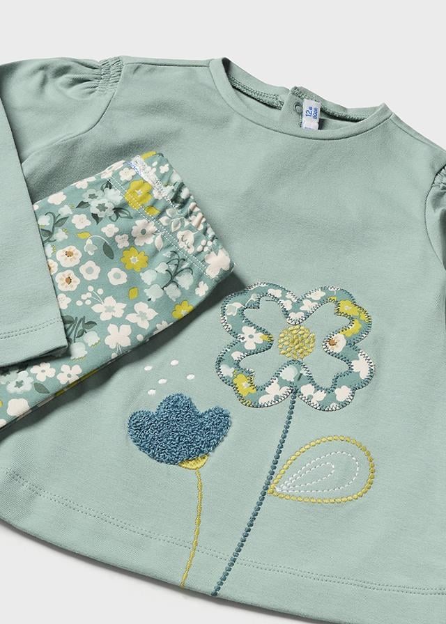 Mayoral Kız Bebek Tayt Tshirt  Set