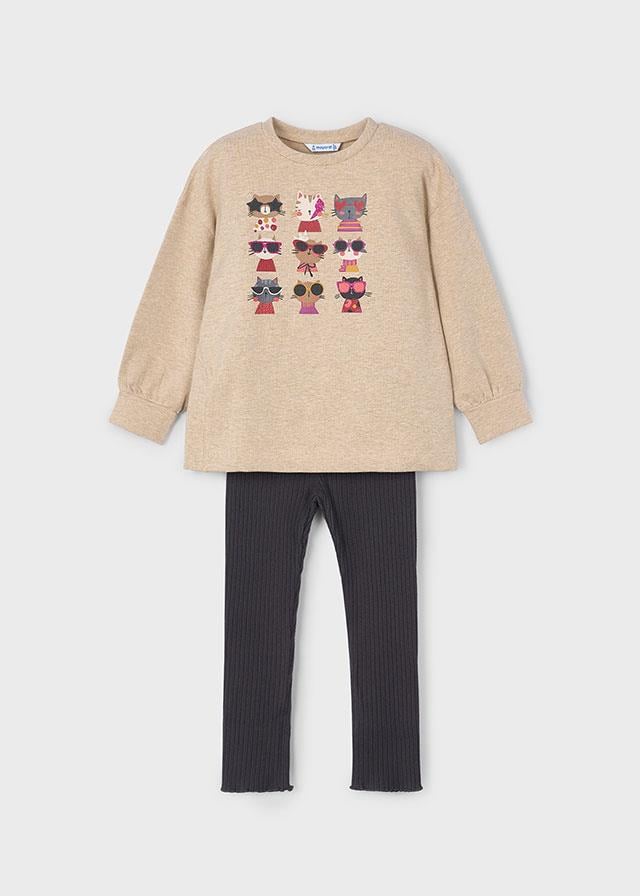 Mayoral Kız Çocuk Tayt Sweatshirt Takım