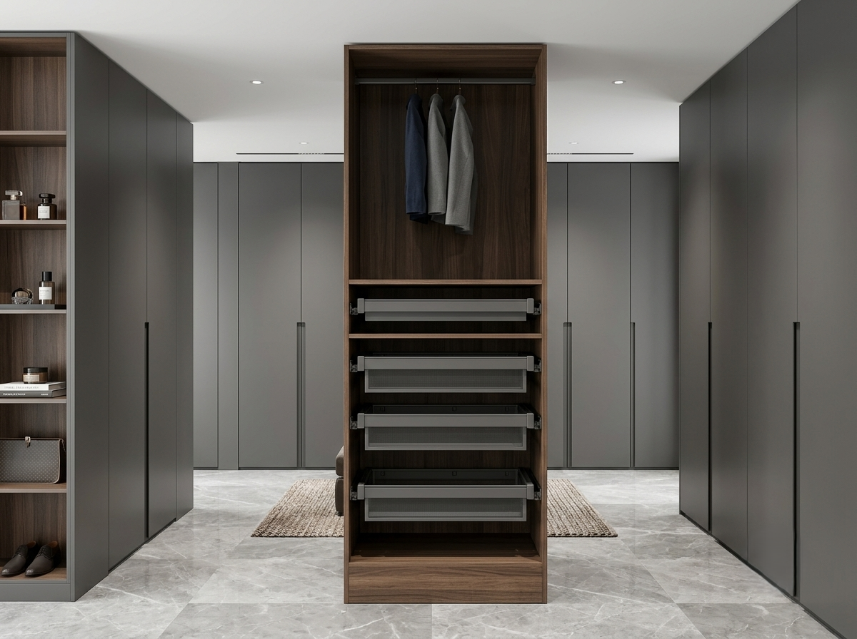 3 UNIT DRAWER BOX - ORGANIZER DRAWER & HANGER WARDROBE