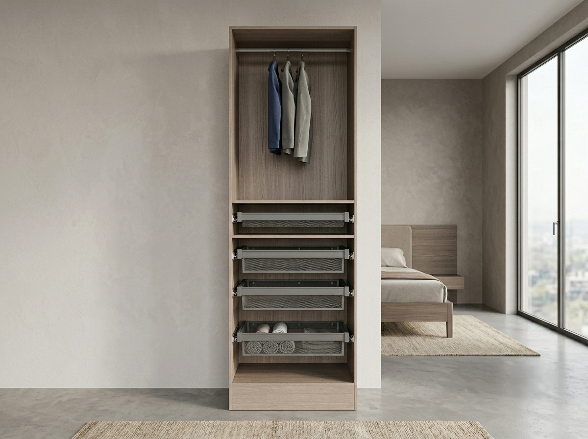 3 UNIT DRAWER BOX - ORGANIZER DRAWER & HANGER WARDROBE