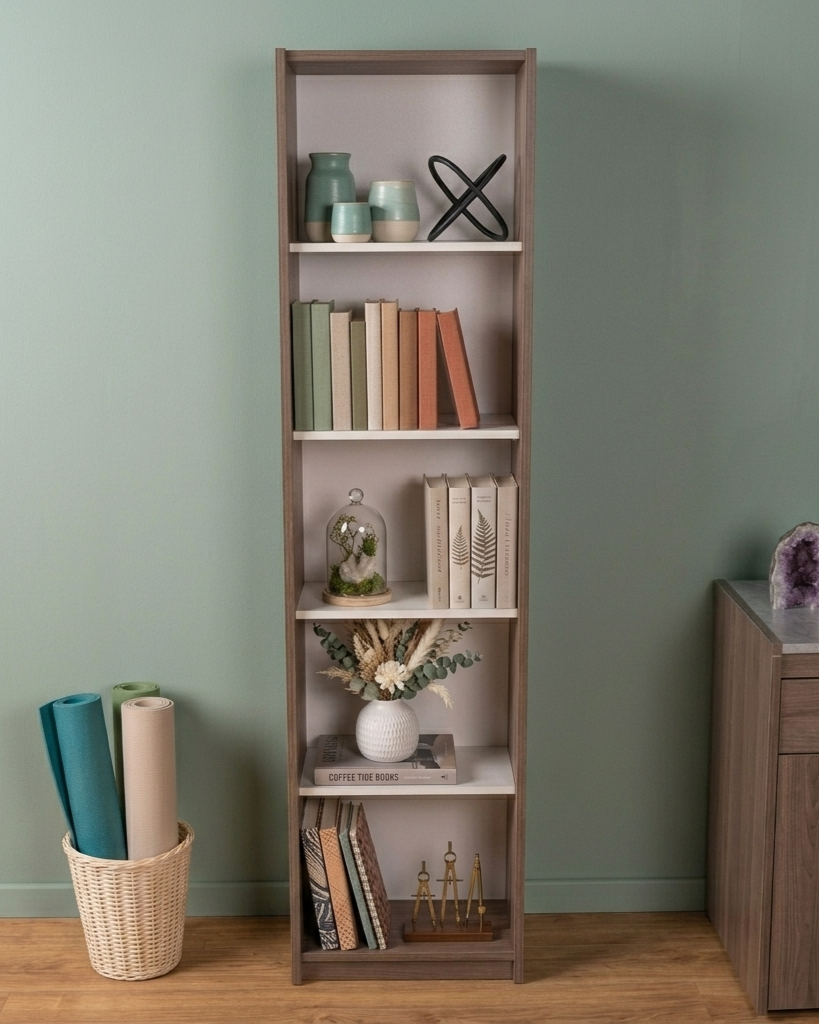 ADORE MODERN 180x60x30 5 RACKED BOOKSHELF