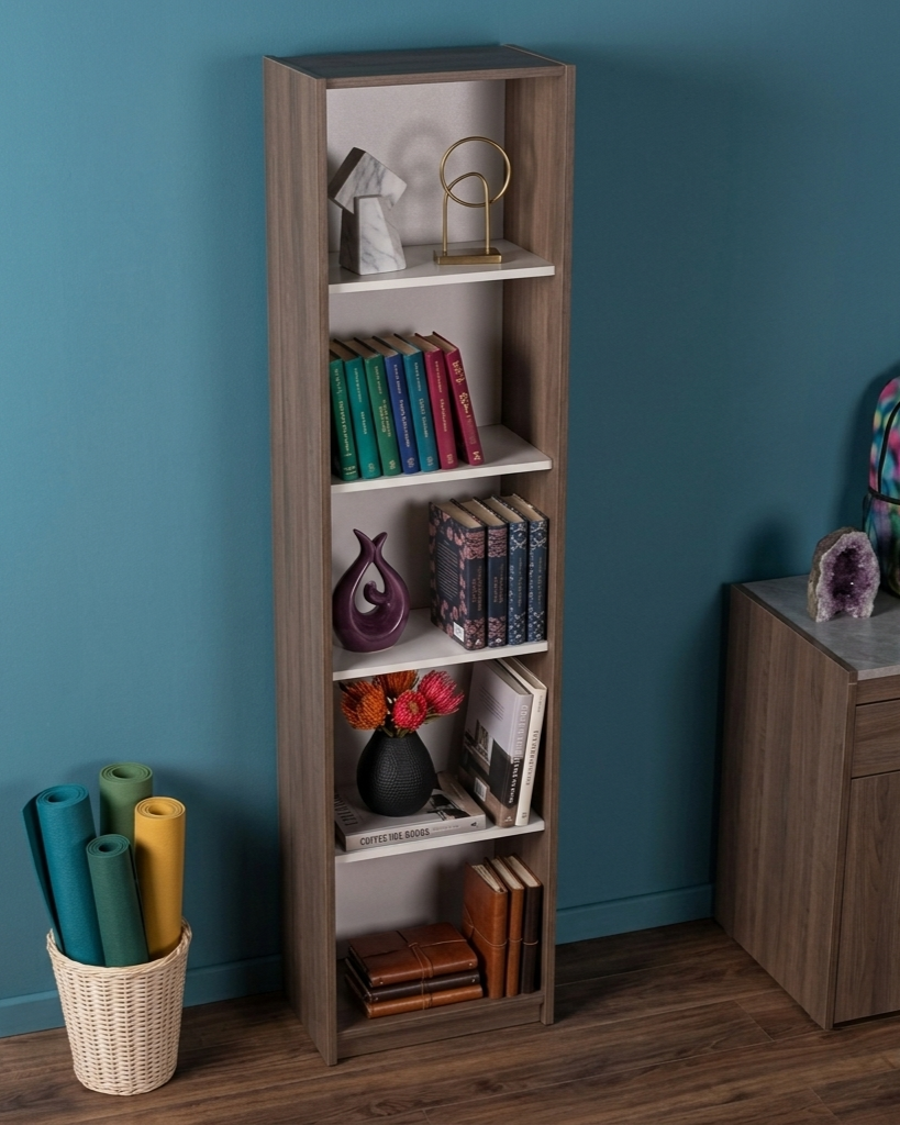 ADORE MODERN 180x60x30 5 RACKED BOOKSHELF