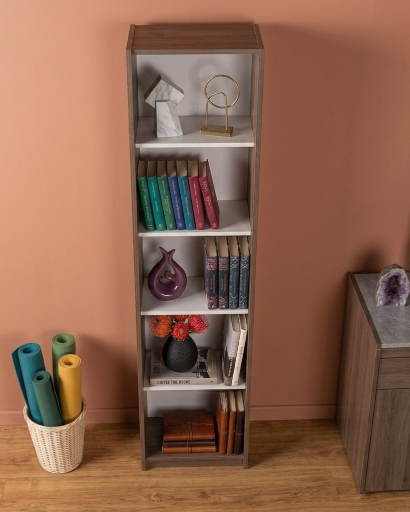 ADORE MODERN 180x60x30 5 RACKED BOOKSHELF
