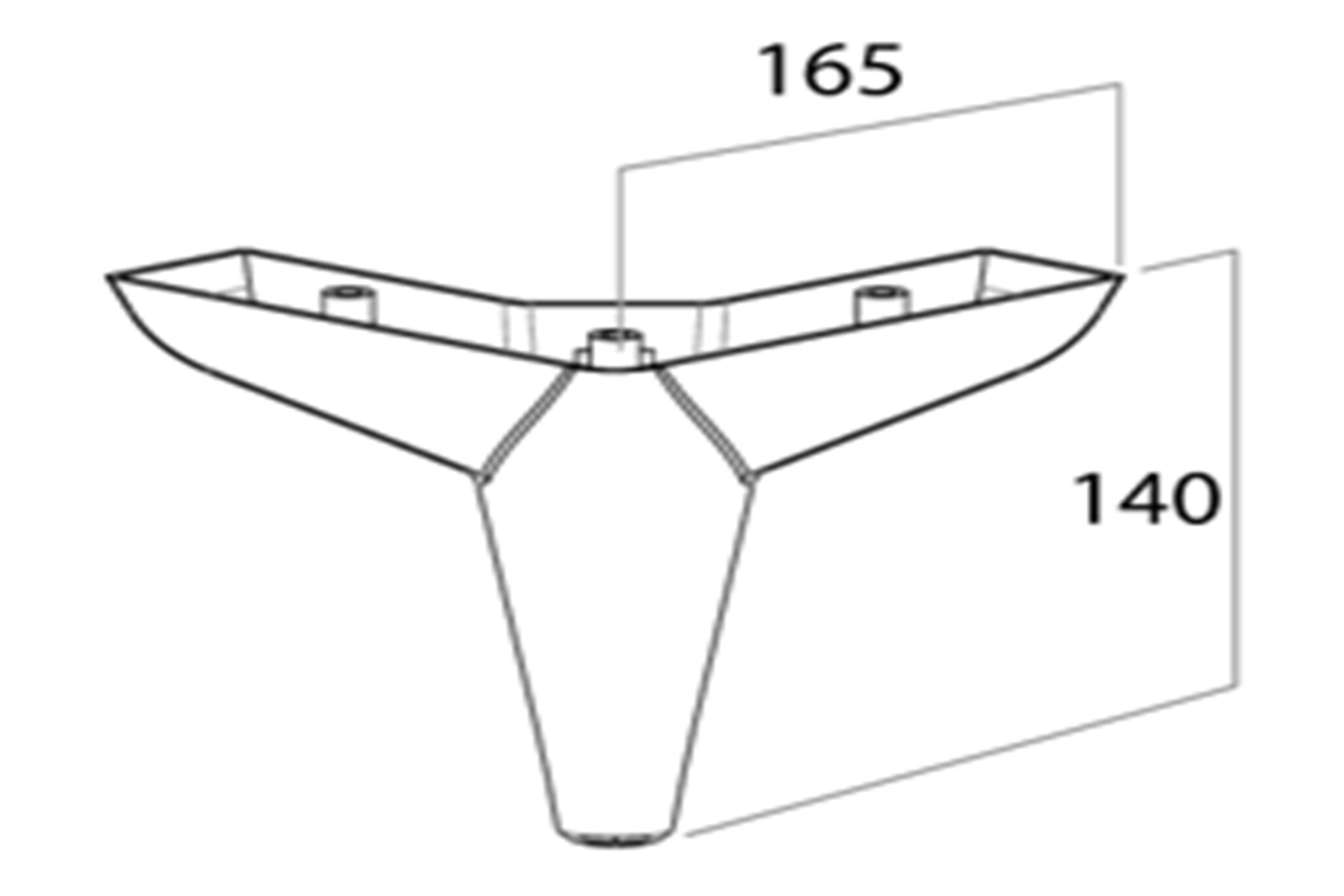 ALBATROS CORNER LEG 14 CM